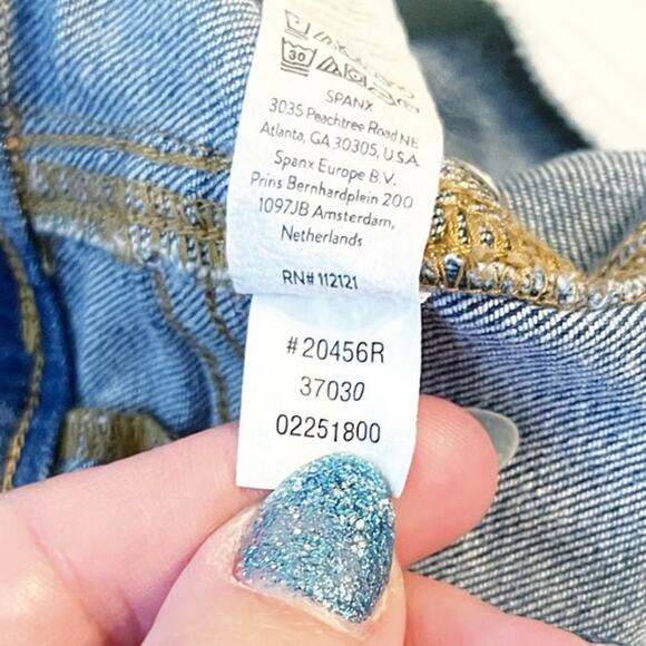 Spanx Flare Leg Pull-On Jeans Vintage Indigo Wash Size Large Regular - Picture 4 of 7